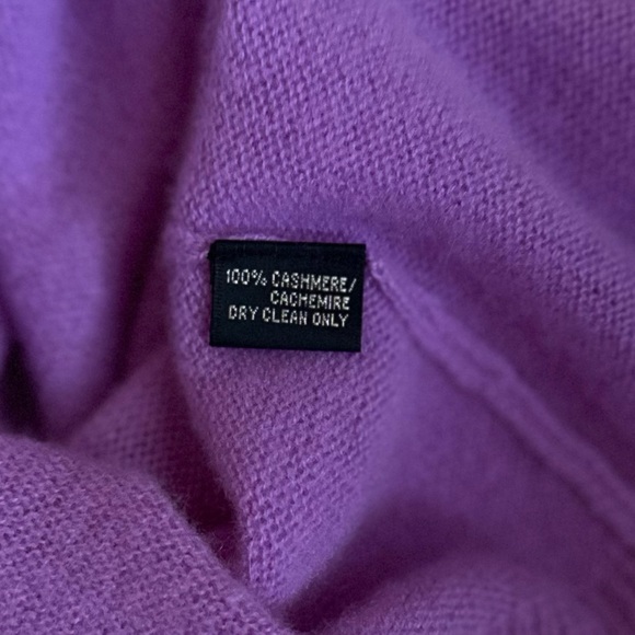 Ralph Lauren Black Label Purple Sleeveless Cashmere Sweater Size Small - Picture 5 of 6